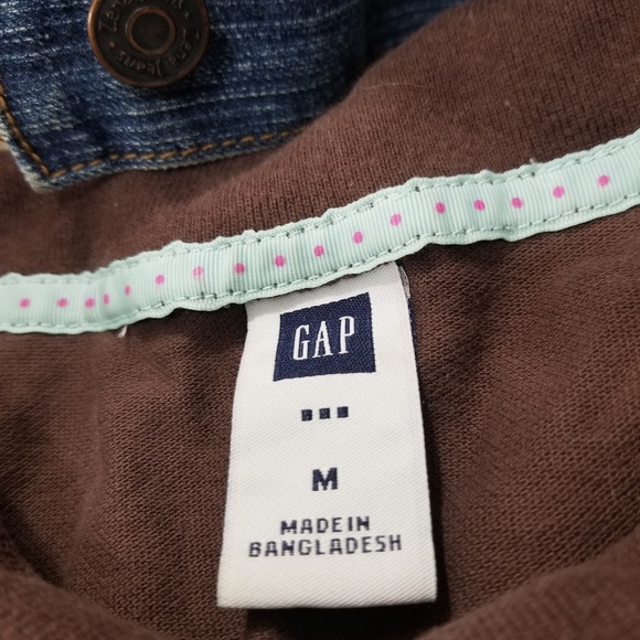 GAP Sz. M Juniors Brown Polo Shirt - Picture 2 of 5